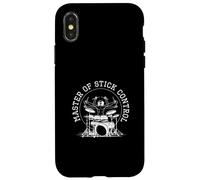 Carcasa para iPhone X/XS Master of Stick Control Funny Drum Players Baterista Músico