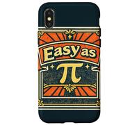 Carcasa para iPhone X/XS Matemáticas Retro Tan fáciles como Pi
