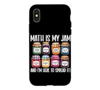Carcasa para iPhone X/XS Math Is My Jam Funny Matemáticas Profesor Álgebra Cálculo Estudiante