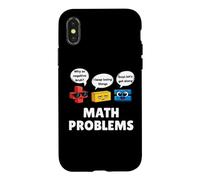 Carcasa para iPhone X/XS Math Problems Symbols Funny Back to School Men Women Kids