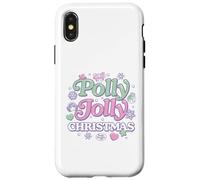 Carcasa para iPhone X/XS Mattel - Polly Pocket Holidays - Polly Jolly Navidad Iconos