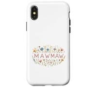 Carcasa para iPhone X/XS Mawmaw Floral Wildflower Garden Design para Abuelas