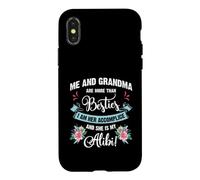 Carcasa para iPhone X/XS Me and Grandma Are More Than Besties, She Is My Alibi