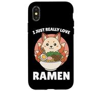 Carcasa para iPhone X/XS Me Encanta el Ramen Kitsune Noodles Bowl Anime Otaku