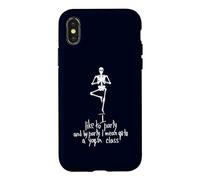 Carcasa para iPhone X/XS Me Gusta IR de Fiesta y de Fiesta, me Refiero a una Clase de Yoga