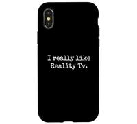 Carcasa para iPhone X/XS Me Gusta Mucho Reality TV Divertido Reality Show Fan Vintage