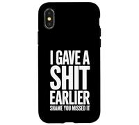 Carcasa para iPhone X/XS Me importó Antes una pena Que te lo perdieras Cita Divertida