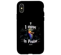 Carcasa para iPhone X/XS Me Mudo en Alabanza Baile Culto Cristiano Bailarina Ch