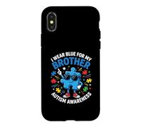 Carcasa para iPhone X/XS Me Pongo Azul para la Conciencia del Autismo de mi Hermano