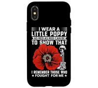 Carcasa para iPhone X/XS Me Pongo un Poco de Amapola Tan roja como roja Puede ser para Mostrar Que Soy