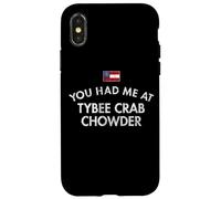 Carcasa para iPhone X/XS Me tenías en Tybee Crab Chowder Distressed