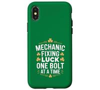 Carcasa para iPhone X/XS Mecánico Fijación Suerte Un Perno A La Vez Humor