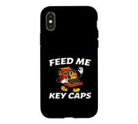 Carcasa para iPhone X/XS Mechanical Keyboard Feed Me Key Caps Retro Typist