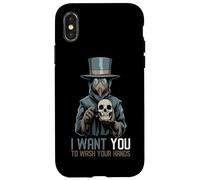 Carcasa para iPhone X/XS Médico De La Peste Quiero Que Te Laves Las Manos