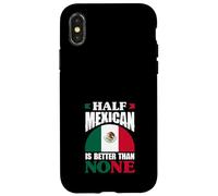 Carcasa para iPhone X/XS Medio Mexicano es Mejor Que Ninguno México Roots Heritage