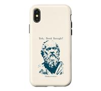 Carcasa para iPhone X/XS Mediocrates Eeh Filosofía Bastante Buena y Divertida