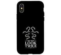 Carcasa para iPhone X/XS Medusa Horror Mitología Serpiente Cabello Gorgona Oscuro Femenino