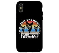 Carcasa para iPhone X/XS Megalodon Fossil Teeth Just One More Shark Tooth Geologist