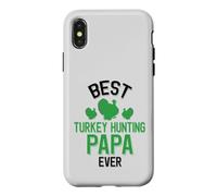 Carcasa para iPhone X/XS Mejor Caza de Pavos Papa Turkey Hunter