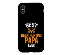 Carcasa para iPhone X/XS Mejor Cazador de Ciervos Papa Ever Deer Hunter