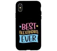 Carcasa para iPhone X/XS Mejor Nombre Personalizado a Juego de Alexandra Ever