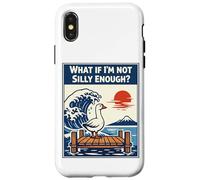 Carcasa para iPhone X/XS Meme Divertido y Tonto Ganso, ¿y si no Soy lo Suficientemente Tonto