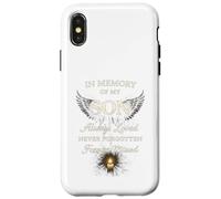 Carcasa para iPhone X/XS Memory of My Son Always Loved Never Forgotten Son Memorial