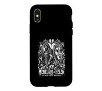 Carcasa para iPhone X/XS Menelao y Helen para una mitología Griega de Queens