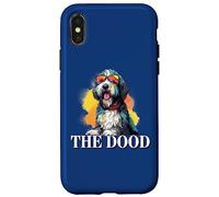 Carcasa para iPhone X/XS Mens Womens Kids Cute The Dood Bernedoodle Dog Lover