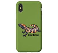 Carcasa para iPhone X/XS Mens Womens Kids Desert Lizard Reptile Gila Monster Lover