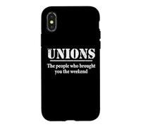 Carcasa para iPhone X/XS Mens Womens The People Who Brought You Weekend Union Rep