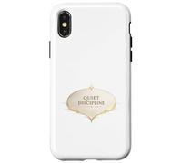 Carcasa para iPhone X/XS Mentalidad de disciplina silenciosa