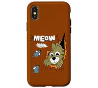 Carcasa para iPhone X/XS Meow Finding Mouse, Cats & Mice Illustration Graphic Designs