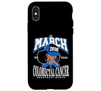 Carcasa para iPhone X/XS Mes de Concientización sobre el Cáncer Colorrectal 2026 Marzo Usamos Azul