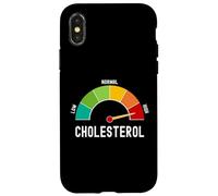 Carcasa para iPhone X/XS Mes Divertido de la concienciación sobre el colesterol Alto Nivel de colesterol LDL