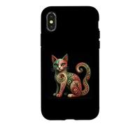 Carcasa para iPhone X/XS Mexican Alebrije Cat