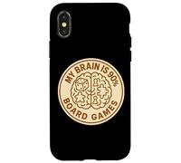Carcasa para iPhone X/XS Mi Cerebro es 90% Juegos de Mesa Amante Jugador de Juegos de Mesa Diciendo