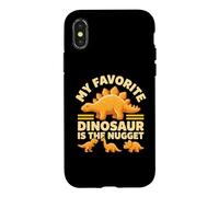 Carcasa para iPhone X/XS Mi Dinosaurio Favorito es el Nugget - Funny Food Dino Nuggets