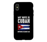 Carcasa para iPhone X/XS Mi Esposa Es Cubana Nada Asustarme Vintage Freedom Free Cuba