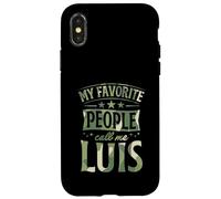 Carcasa para iPhone X/XS Mi Gente Favorita me Llama Luis Nombre Personalizado