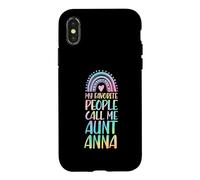 Carcasa para iPhone X/XS Mi Gente Favorita me Llama tía Anna Nombre tía