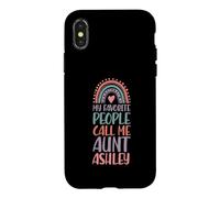 Carcasa para iPhone X/XS Mi Gente Favorita me Llama tía Ashley Nombre tía