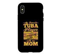 Carcasa para iPhone X/XS Mi Jugador Favorito de Tuba me Llama mamá