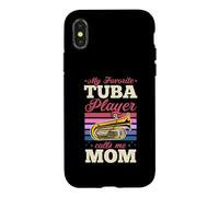 Carcasa para iPhone X/XS Mi Jugador Favorito de Tuba me Llama mamá