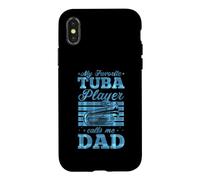 Carcasa para iPhone X/XS Mi Jugador Favorito de Tuba me Llama papá