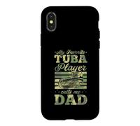 Carcasa para iPhone X/XS Mi Jugador Favorito de Tuba me Llama papá