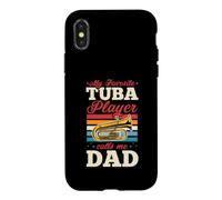 Carcasa para iPhone X/XS Mi Jugador Favorito de Tuba me Llama papá