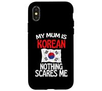 Carcasa para iPhone X/XS Mi mamá es Coreano Nada me Asusta mamá Divertida