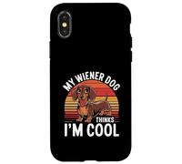 Carcasa para iPhone X/XS Mi Perro Salchicha Piensa Que Soy un Perro Salchicha Genial y Divertido