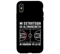 Carcasa para iPhone X/XS Mi Plan de Juego es Ultra Secreto Entrenador de Baloncesto